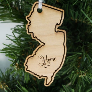 State of New Jersey home ornament - New Jersey Christmas ornament