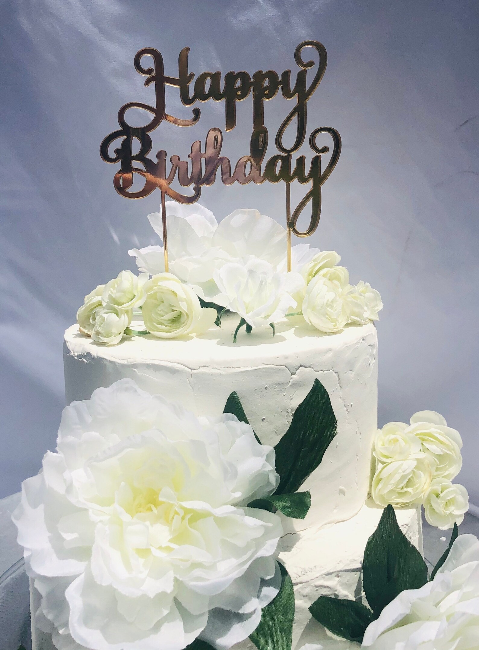 Happy Birthday Acrylic Cake Topper Birthday Cake Topper | Etsy