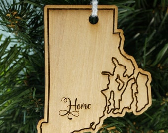 State of Rhode Island  home ornament - Rhode Island Christmas ornament