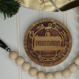 PA ornament  - Pennsylvania  state ornament or magnet
