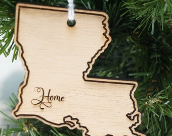 State of Louisiana home ornament - Louisiana Christmas ornament