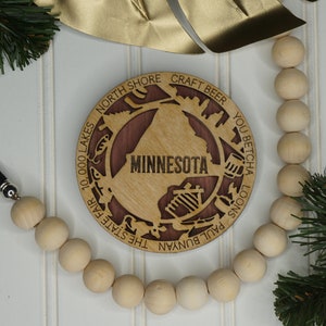 MN ornament  - Minnesota state ornament or magnet