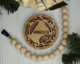 MN ornament  - Minnesota state ornament or magnet