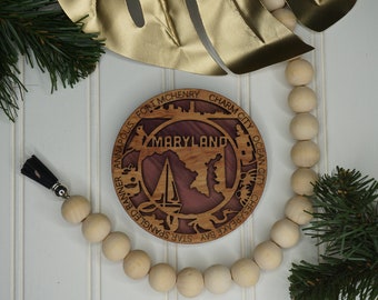 MD ornament  - Maryland   state ornament or magnet