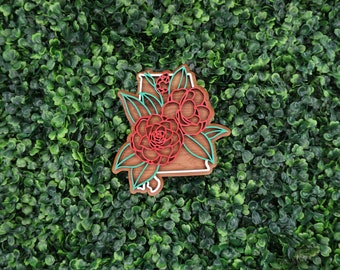 AL State Flower Ornament/Magnet - Alabama