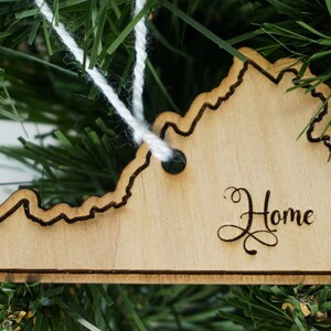 State of Virginia home ornament - Virginia Christmas ornament