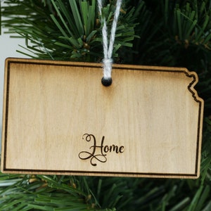 State of Kansas home ornament - Kansas Christmas ornament