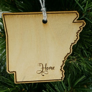 State of Arkansas home ornament - Arkansas Christmas ornament
