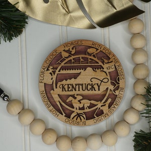 KY ornament  - Kentucky  state ornament or magnet