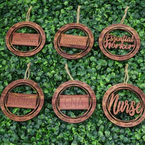 Medical Occupation ornament - CNA - Nurse Practitioner - Doctor - Physician Assistant