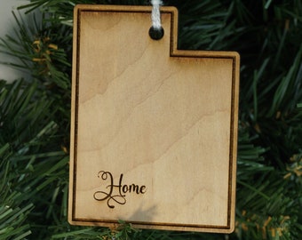 State of Utah home ornament - Utah Christmas ornament