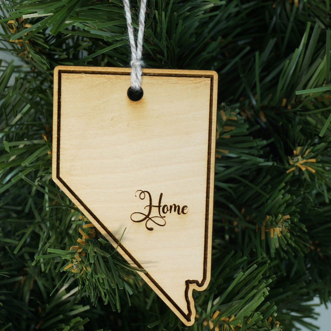 State of Nevada Home Ornament - Nevada Christmas Ornament - Etsy