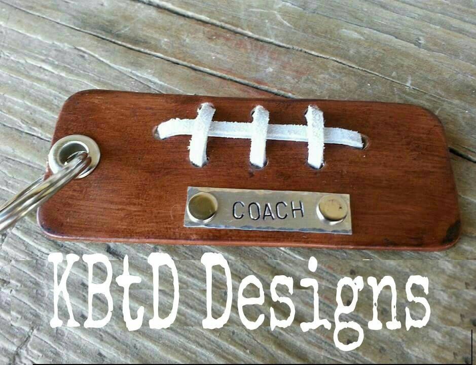 Leather Sport Keychain Football Baseball Basketball Softball Etsy