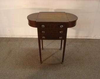 Early 1900's Solid Quartersawn Oak Sewing Stand