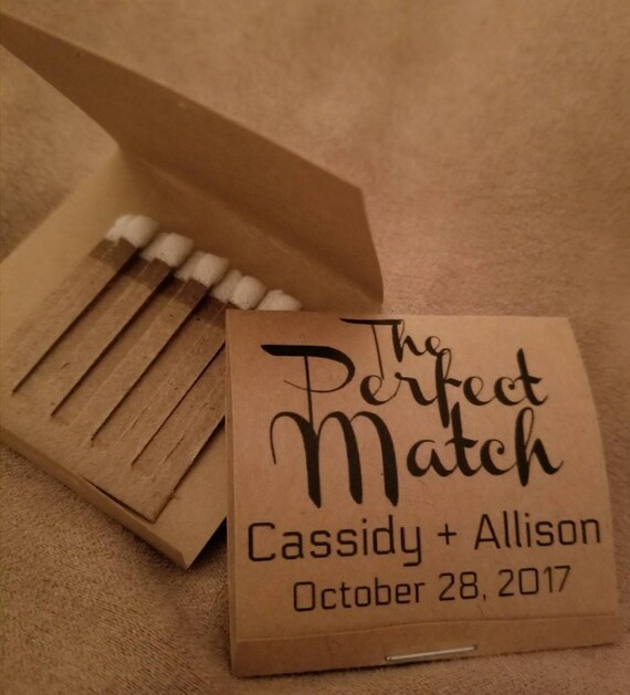 50 The Perfect Match wedding favors. Match wedding favors. Etsy