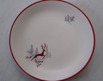 Crown Devon Stockholm / Deer Small Dinner Plate - Etsy UK