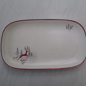 Crown Devon Stockholm / deer rectangular sandwich / serving platter