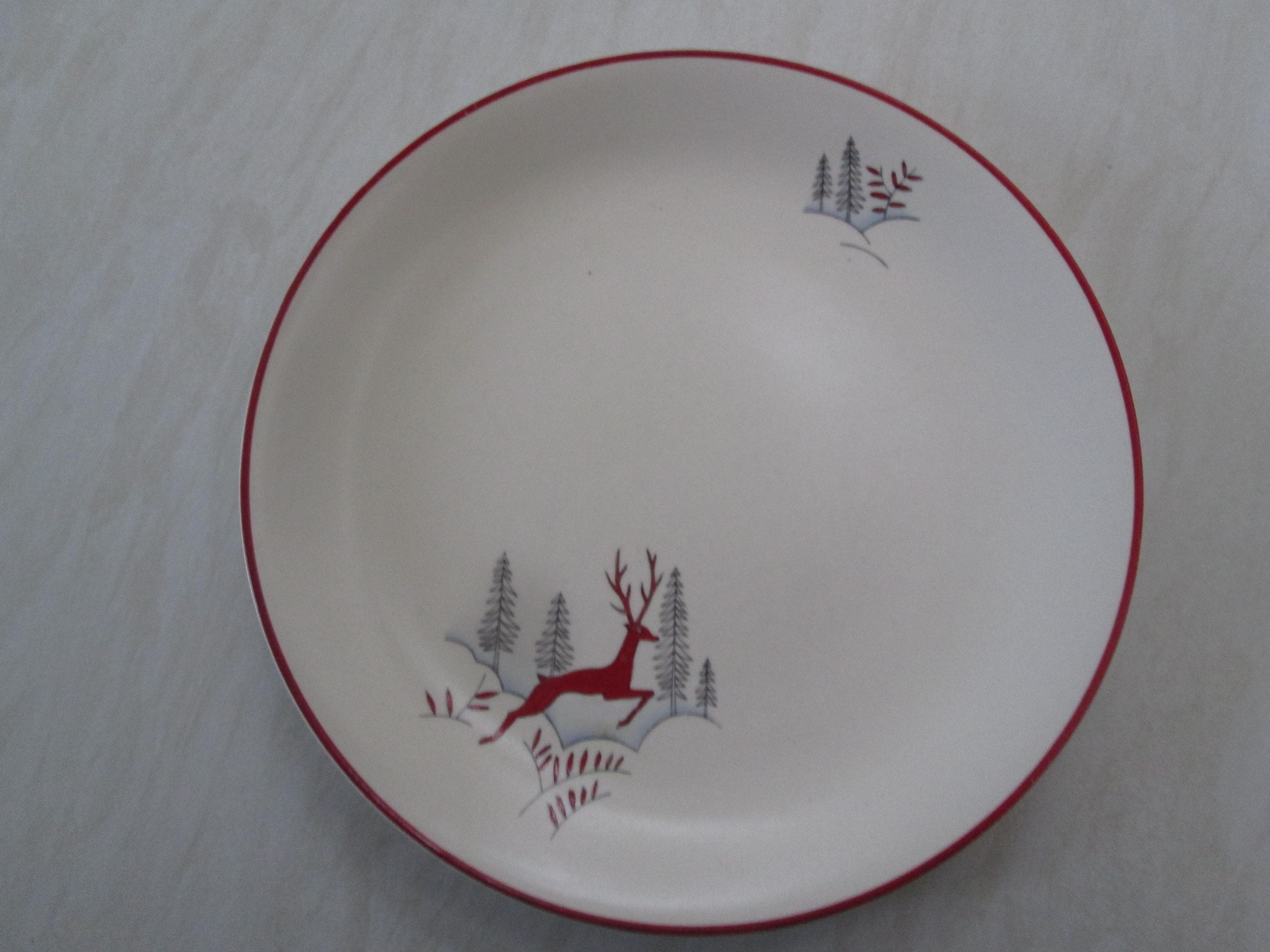Crown Devon Stockholm / Leaping Deer Small Dinner Plate - Etsy UK