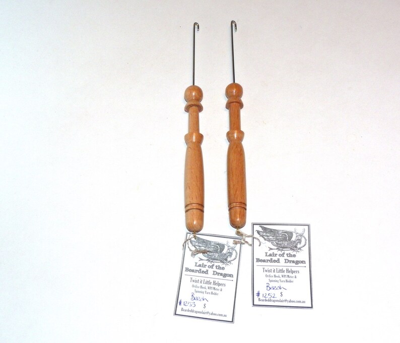 WPI gauge /& Spinning Yarn Holder for Spinning Wheels Threading Hook Twist it Little Helpers an Orifice Hook