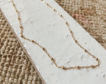 Millie Necklace, Gold Filled