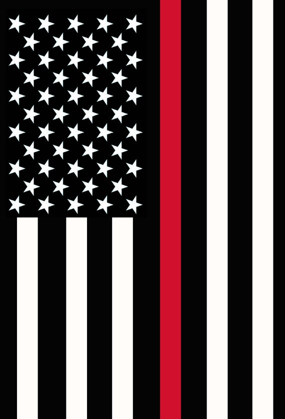 Image Of American Flag Black And White