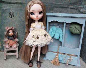 Pullip dress. Blythe dress. "Vintage Future" Collection