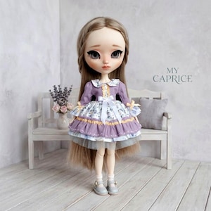 Cotton Doll Dress for Pullip / Blythe