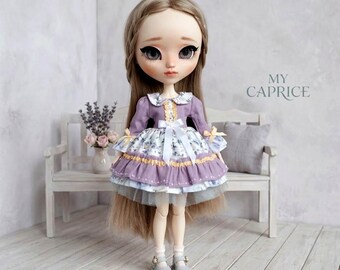 Cotton Doll Dress for Pullip / Blythe