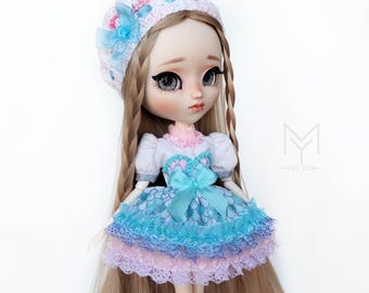 Doll Dress with Beret for Pullip/Blythe