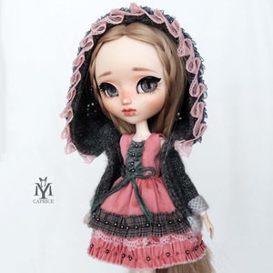 Pullip dress / Blythe Dress / Doll Dress / Jacket / "Dana"