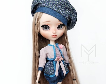 Pullip Set / Blythe Set / Rompers / Beret / Jacket / "Esther"