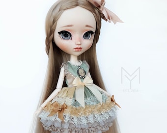 Silk & Lace "Charlotte" Doll Dress for Pullip / Blythe
