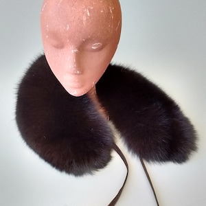 Real Fox Fur Collar Pom Poms Made in Canada image 1