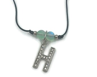 Hills memorial necklace with H charm