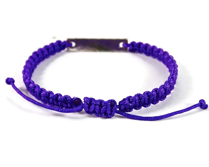 Christian Braceletsilver Faith Macrame Braceletbraided Braceletfaith