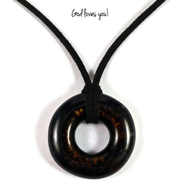 Ceramic Donut Necklace Etsy