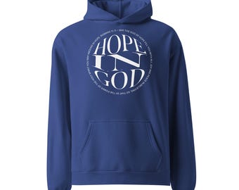 Hope In God | Unisex oversized hoodie