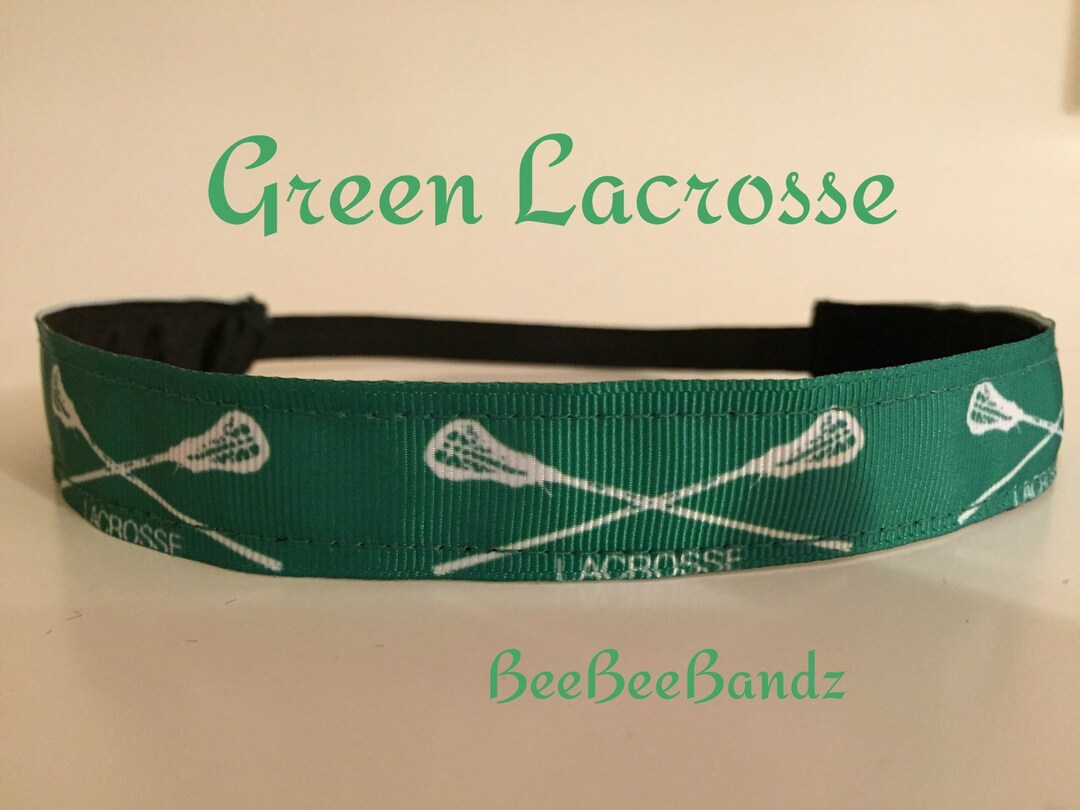 Noslip Headband Green Lacrosse LAX Handmade Activewear Hair Etsy