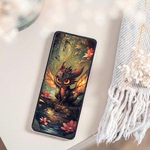 Cute mythical chibi dragon phone wallpaper (set of 4), Downloadable wallpaper for Samsung iPhone and more, dragon wallpapers