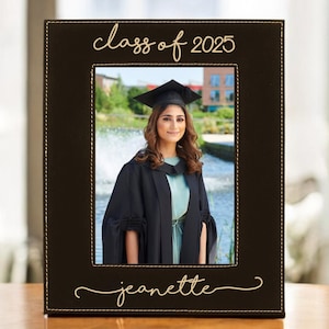 Graduation Picture Frame, High School Graduation Gift for Her, Gift for him, College Graduation, Personalized Photo Frame, Class of 2025
