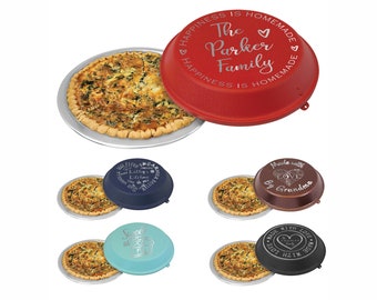 Housewarming gift, Personalized Pie Pan, Custom Engraved Pie Pan,  Aluminum Pie Pan, Christmas Gift For Her, Baking Pan, Kitchen Gift