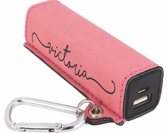 4000 mAh Power Bank Birthday Gift Personalized Powerful Power Banks Bridesmaid Gift Etched Gift for Her Portable Cell Phone Charger