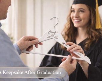 Graduation Gift for Daughter – Personalized Graduation Hanger – Cap & Gown Hanger – Class of 2026 Senior Keepsake