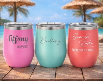 Custom Wine Tumbler, Bridesmaid Gift, Bridesmaid Proposal, Personalized Wine Glasses, Custom Wine Glasses, Personalized Wine Tumbler