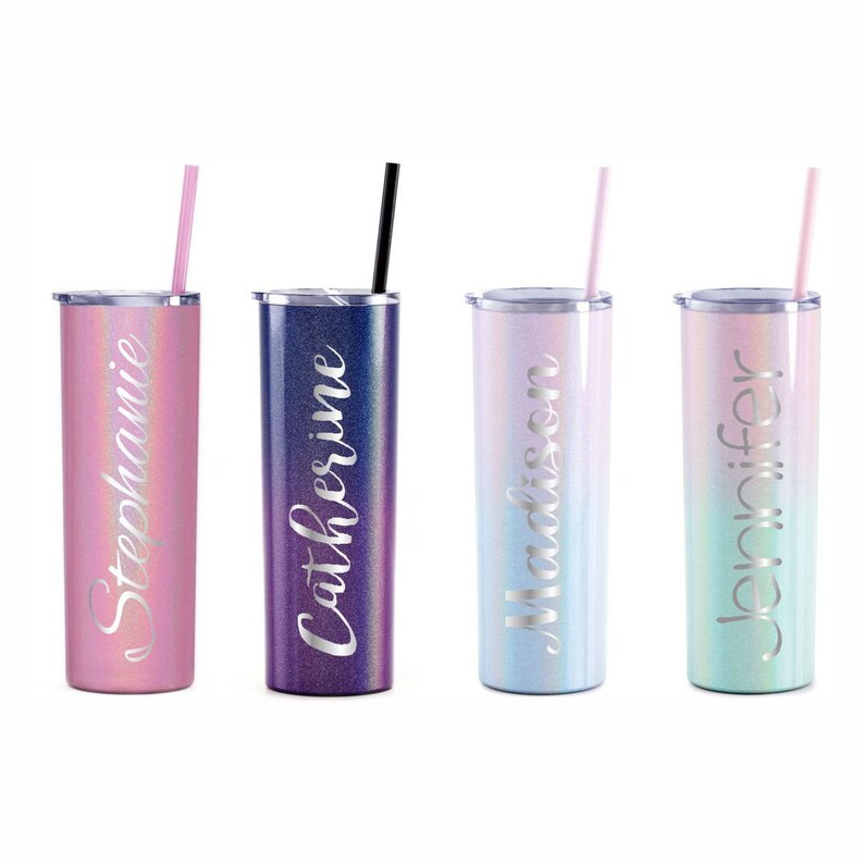 Personalized Tumbler, Insulated Tumbler, Custom Tumbler, Tumbler with Straw, Skinny Tumbler, Bridesmaid Proposal, Bridesmaid Gift 