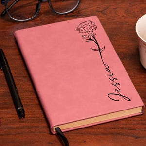 Valentine Gift Personalized Journal,  Custom Journal,  Engraved Journal, Travel Journal for Men and Women
