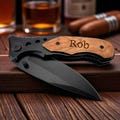 Custom Engraved Pocket Knife – Personalized Folding Knife for Groomsmen, Best Man, or Groom Gift – Wedding Party Keepsake