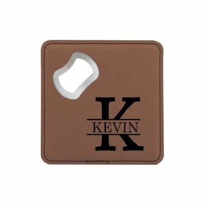 Brown Groomsmen Bottle Opener.