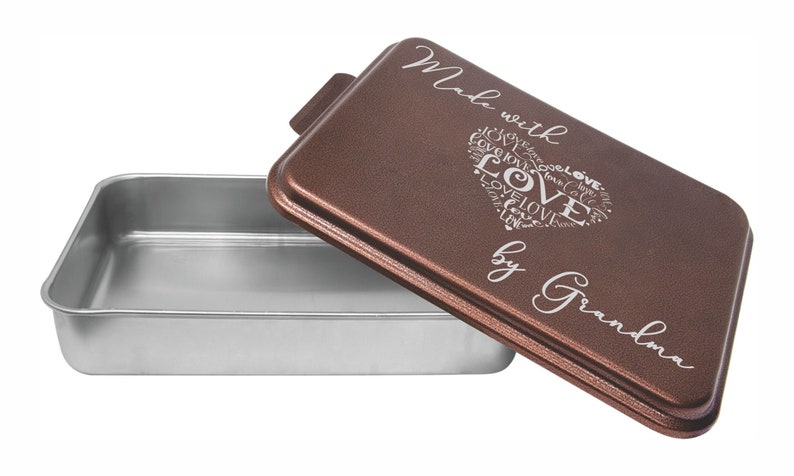 Personalized Cake Pan With Lid, Custom Engraved Aluminum Baking Pan - Etsy