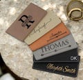 Personalized Checkbook Cover, Leather Check Wallet, Engraved Checkbook Holder, Gift for woman, Custom Checkbook Case, Gift for her